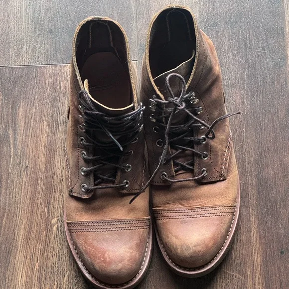 Red Wing 8085 Iron Ranger Leather Boots, men’s 9.5 - Picture 2 of 7